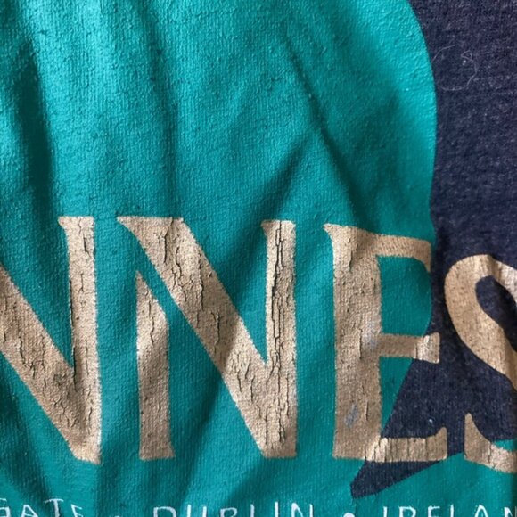 Used Guinness Black V-Neck Tee - Picture 4 of 5